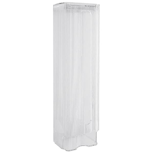 Affaldsposeholder til vægmontering, plastposeorganisator til badeværelset, stor kapacitet, 9X8X32 cm, enkelt design, 1 sæt 9X8X32CM Transparent