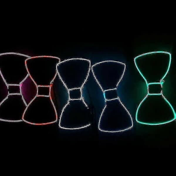 LED Herre Slips Lysende Glitter Julefest Dekoration (lilla) (1 stk)