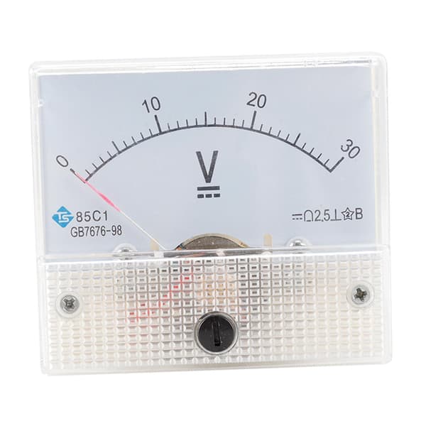 85C1 Analogt Panelmeter Voltmeter DC Volt Spenningsmåler DC 0-30V