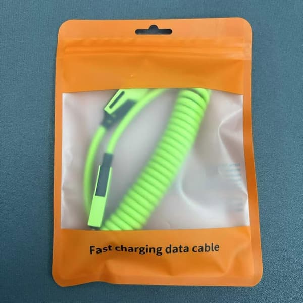 65W-kabel supersnabb laddning 4-i-1 zinklegering USB-C för iPhone 17Pro USB typ C-kabel för Xiaomi Samsung PD 1,5M datakabel blå