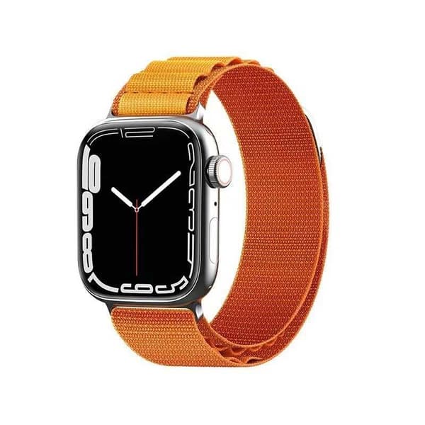 Slidstærkt nylonarmbånd til Apple Watch 38/40/41 mm Vitgrå