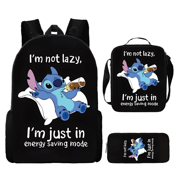 Stitch Ryggsäck Grundskolan Anime Case Stitch 1 set