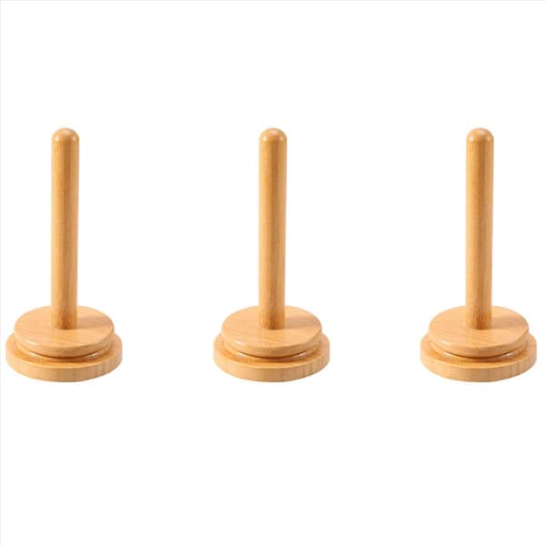 Trægarnholder Roterende Stativ Vertikal Garnopbevaring Vævsholder