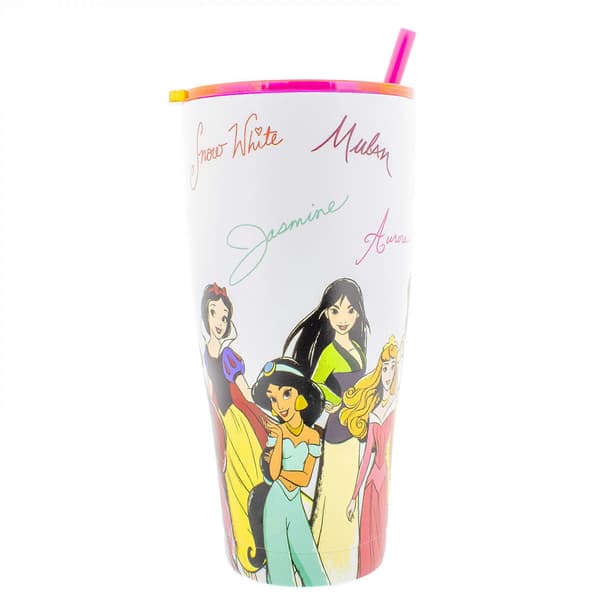 Princess Signatures 32oz rustfri stålkopp med sugerør
