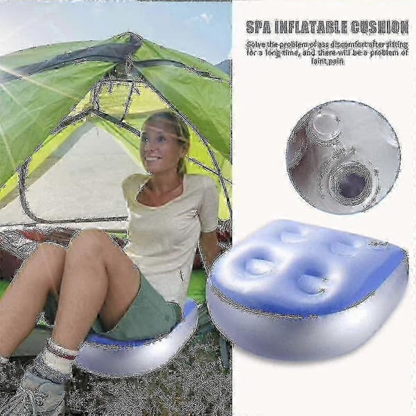 2 st Uppblåsbara Sittdynor, Badtunna Kudde Spa Sittdyna Ryggstöd Koppar För Alla Spa Och Varma Badkar