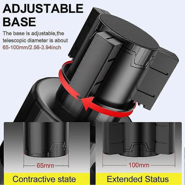 Universal kopholder-adapter til bil med justerbar base