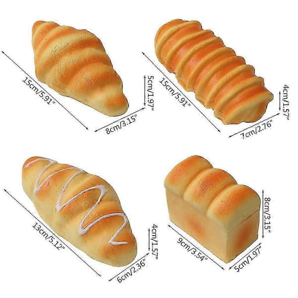 Myk berøring angstlindrende leketøy for voksne og barn Butter bread