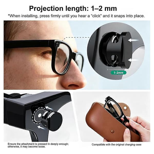 LED-lysblokkere for Rayban Meta Smart Glasses-tilbehør Lette briller Blitsdeksel