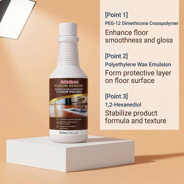 Multipurpose Floor Polish, Quick-Drying and Streak-Free, Pet-Friendly Home Environment, 150 ml