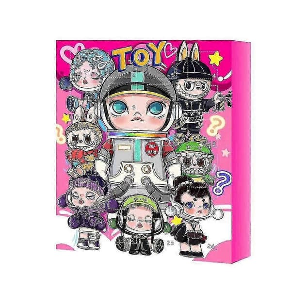 Pop Mart Julekalender 2024 med 24 Blind Box Legetøjsoverraskelser Y