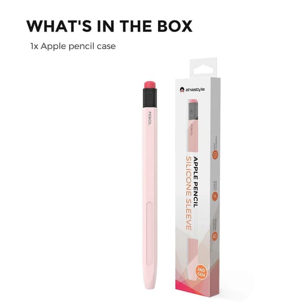 AhaStyle PT180-2 Silikonisuojakotelo Apple Pencil 2:lle Pink