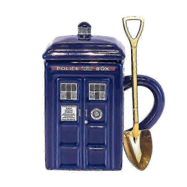 Keramisk tekanna för tidsresefant, Tardis-stil