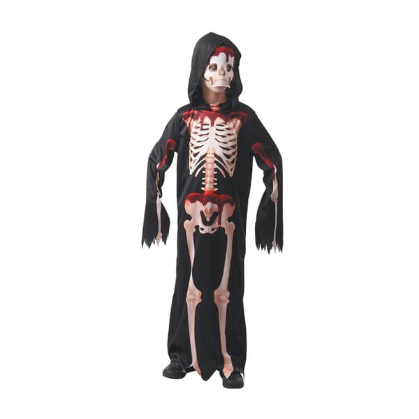 Bloody Skeleton with Mask Kids Costume MultiColor