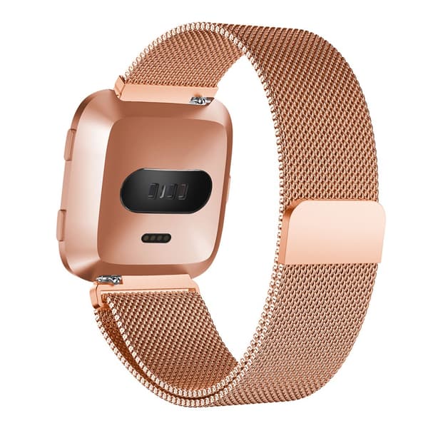 Milanese Loop Armbånd Fitbit Versa/Versa 2 Rose Gull