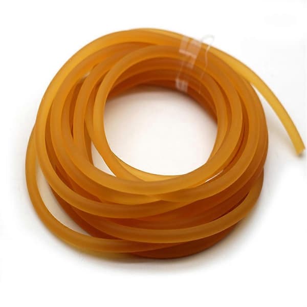 6 mm solid 10 meter højelastisk latex gummibånd elastisk reb til fiskeslynger industri sportstræning gul Yellow
