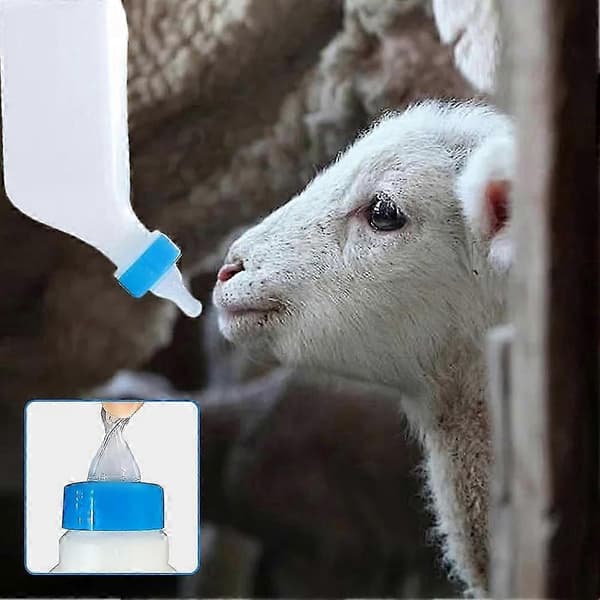 Varmebestandig sutteflaske til lam, får, geder og hvalpe 500mL