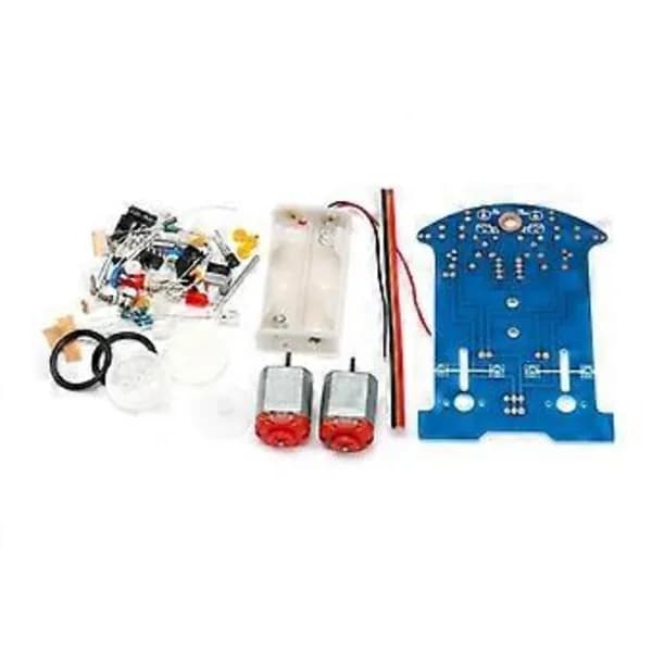 Practice Soldering Learning Electronics Kit Smart Car Project Kit Track Following RCar DIY Kit DIY Electronics Kit, A