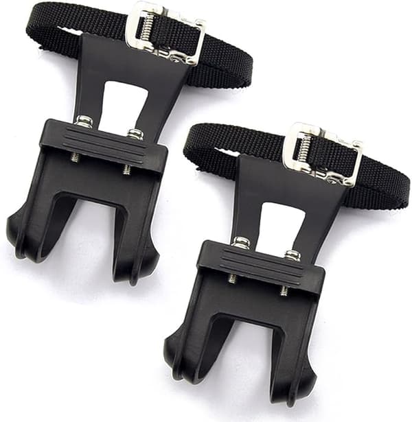 1 Pair Toe Clips with Straps Cycling MTB Road Mountain for Bicycle Pedal
