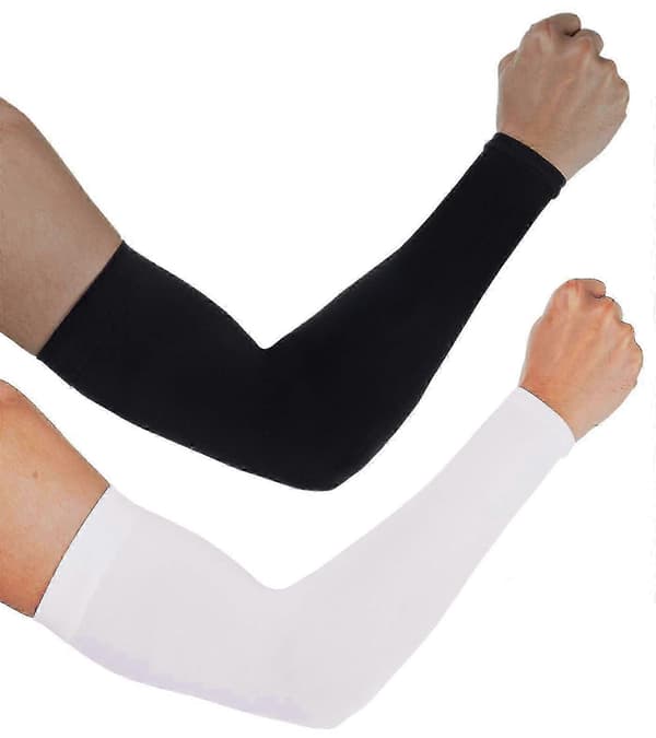 2st Solkylande Armärmar Solärmar för Män Kvinnor Black White