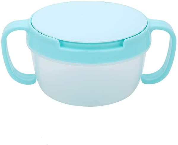 Baby Feeding Bowl Spill Proof Snack Container Double Handle Lunch Container Keeps Food Warm and Refr