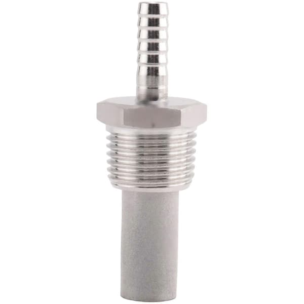 Hjemmebrygning Inline Iltning Diffusionssten Beluftningssten 1/2 Npt Karboneringssten Silver