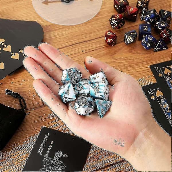 7 deler terning sett Polyhedral terning sett Rollespill terninger sett for Dnd Pathfinder Rollespill Rpg 2025
