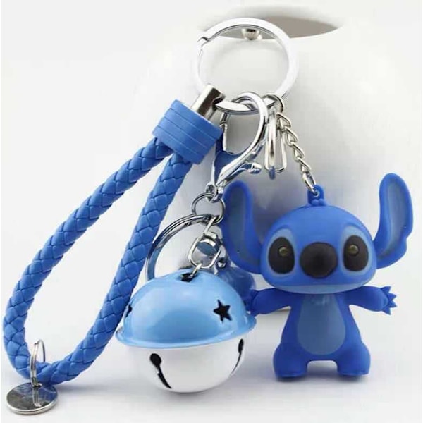 Sæt med 2 Stitch-nøgleringe, Lilo og Stitch-nøgleringe, Stitch-nøgleringe
