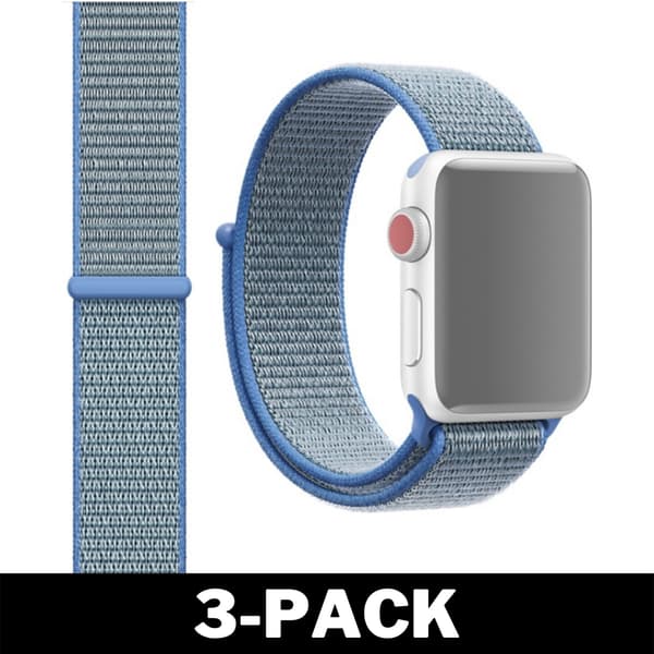 Apple Watch 42mm / 44mm Nylonranneke Sininen 32 2-Pack