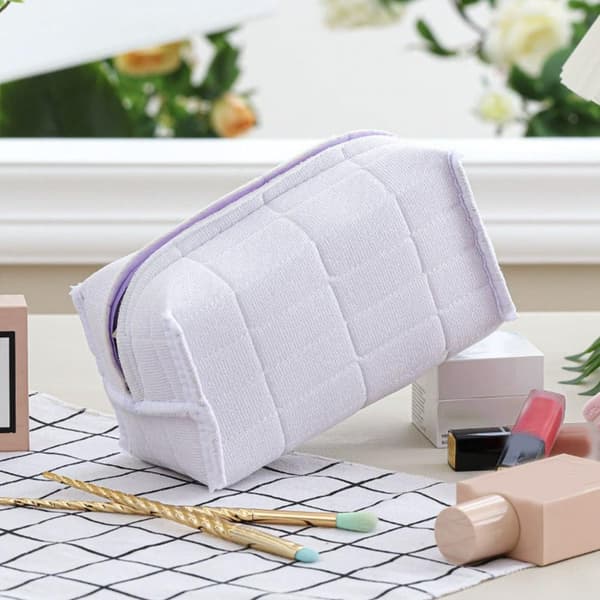 Stor Kosmetiktaske Søde Makeup Tasker Penalhus Stor Pose Studenter Kapacitet Tasker Pen H1o2 navy One size