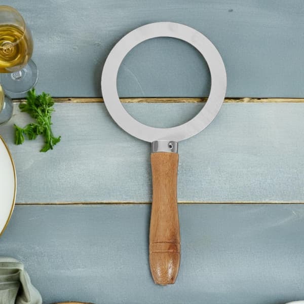 Tebrule Reusable Rustfritt Stål 2 stk med Trehåndtak Koppkant Beskyttelsesdeksel