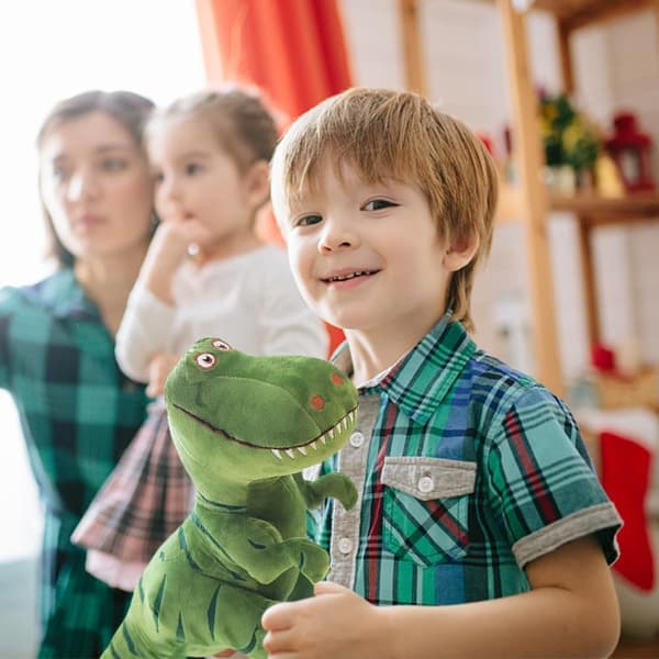 Dinosaurus pehmolelu, dinosauruspehmo vihreä dinosaurus
