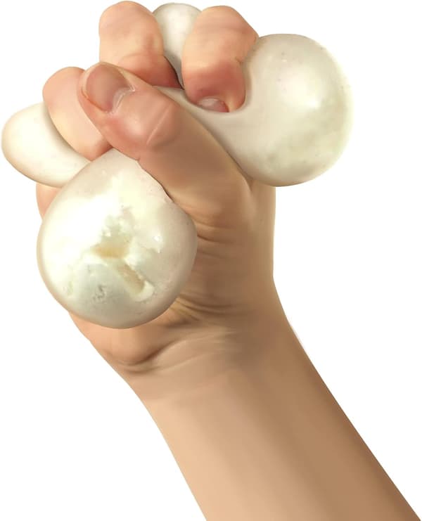 NeeDoh Snow Ball Crunch - A stress-relieving snowball squeezing toy.