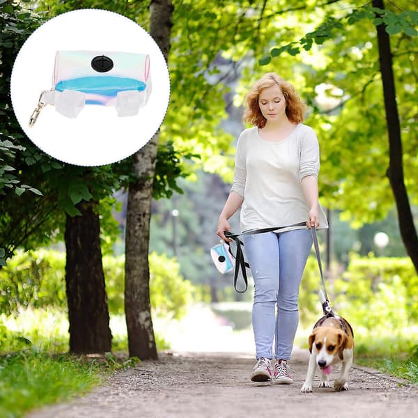 Hundehvalp affaldsposeholder til opbevaring 2 stk. hundeposeholder dispenser