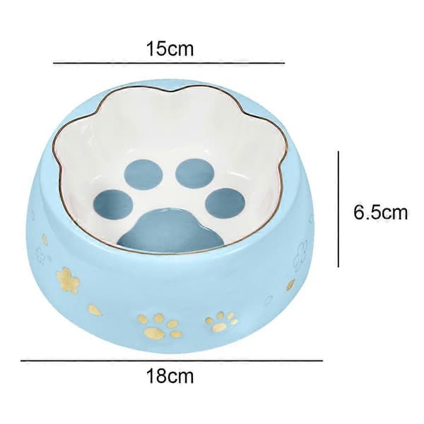 Kattepote-skål kirsebærblomst kæledyrs-foder- og vandskål til katte og hunde keramisk