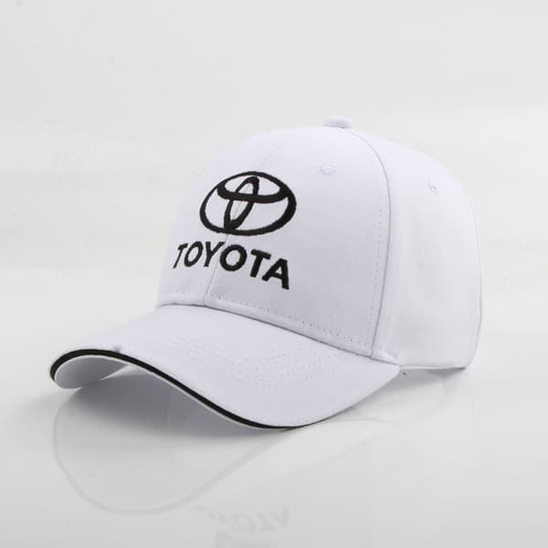 Toyota-logo brodert caps Vit