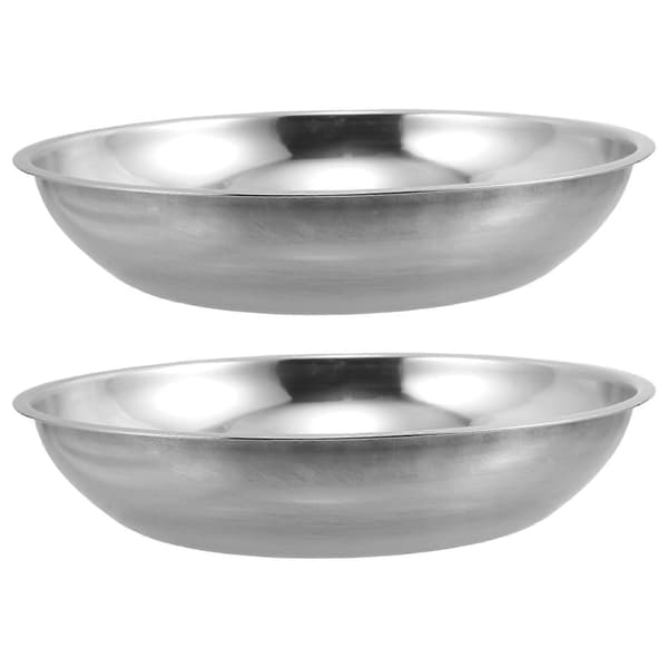 Vægtskål til mekanisk vægt 2 stk. sølv rustfrit stål til hjemmebrug 25.00X25.00X5.00CM Silver