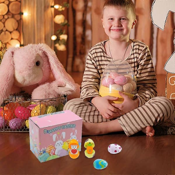 Påskeegg DIY Plast Åpne Egg Overraskelsesegg Tumler Blindboks Leke