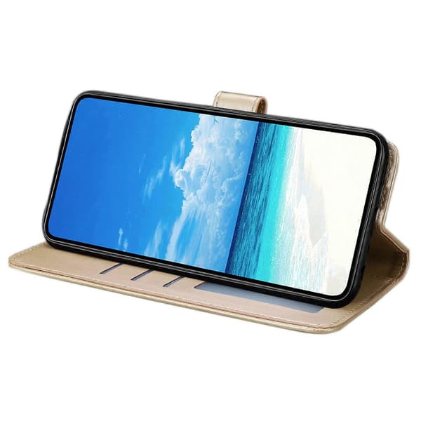Futteral til Samsung Galaxy A56 5G med sommerfuglmønster, lommebokstativ, PU-flipfutteral med stropp Flerfarget