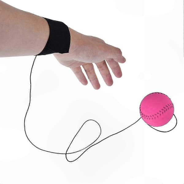 Høj-elastisk fodboldformet armbånd hoppebold til indendørs leg Pink