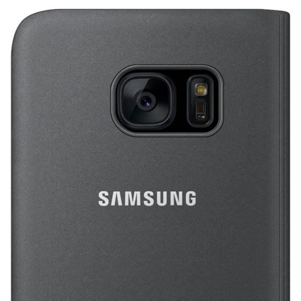 Samsung Flip Wallet S7 Edge Fodral - Svart Svart
