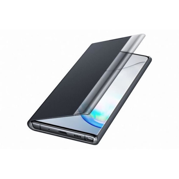 Clear View Cover Black Note10 Svart