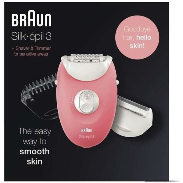 Braun Silk-épil 3 SE 3-440 3-i-1 elektrisk epilator, rakapparat