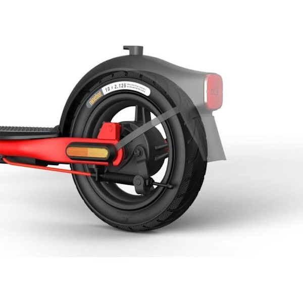 Elskoter – Segway-Ninebot D18E – 500W – 18 km räckvidd röd och svart