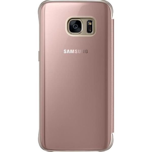 Clear View Cover Samsung EF-ZG935CZ rosa flip-fodral för Galaxy S7 EDGE G935