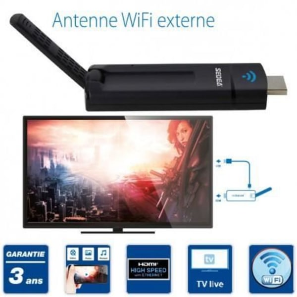 SEDEACAST 2 WiFi multimedia HDMI-nyckel