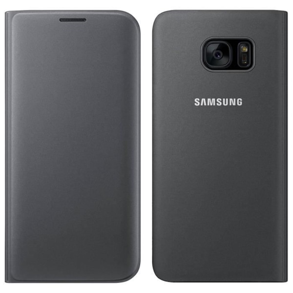 Samsung Flip Wallet S7 Edge Fodral - Svart Svart