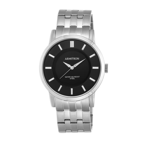 Armitron 20/4962BKSV – Herrklocka Silver tone 42mm x 48mm