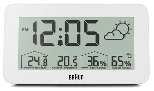 Braun Digital Väderstationsklocka BC13WP flerfärgad