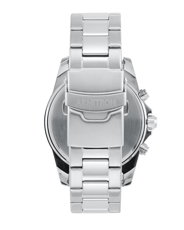 Armitron 20/5250BKSV – Herrklocka Silver tone 42.5mm
