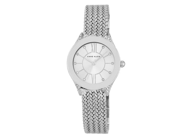 Anne Klein AK/2209SVSV – Damklocka silvertone 30mm x 36mm